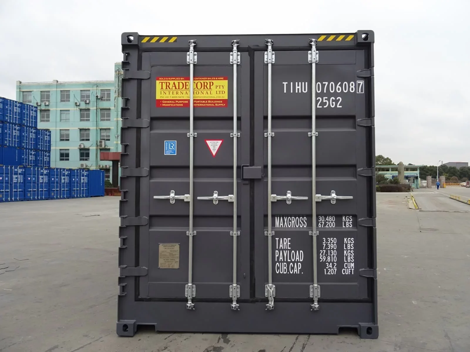 Neuer grauer 20-Fuß-High-Cube-Container mit seitlicher Öffnung – Bild 3