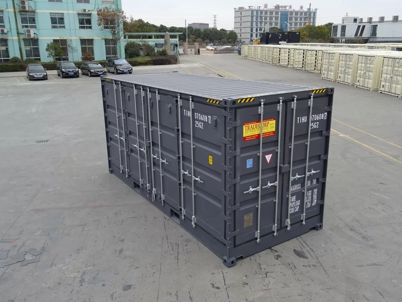 Neuer grauer 20-Fuß-High-Cube-Container mit seitlicher Öffnung – Bild 2