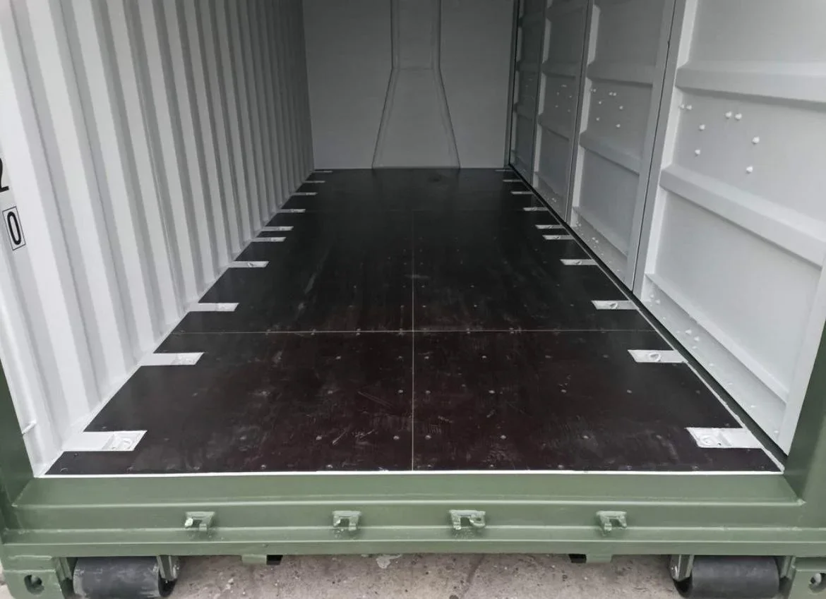 Neuer 20-Fuß-Container mit seitlicher Öffnung, dunkelgrün – Bild 2