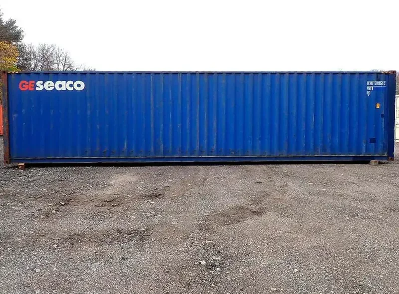 Gebrauchter 45-Fuß-High-Cube-Seecontainer (blau) – Bild 2