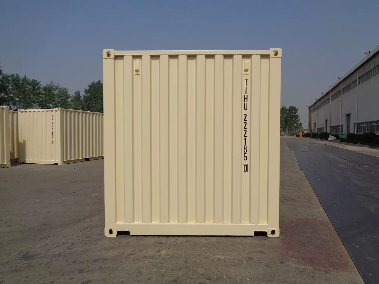 Neuer beigefarbener 20-Fuß-Trockenfrachtcontainer – Bild 3