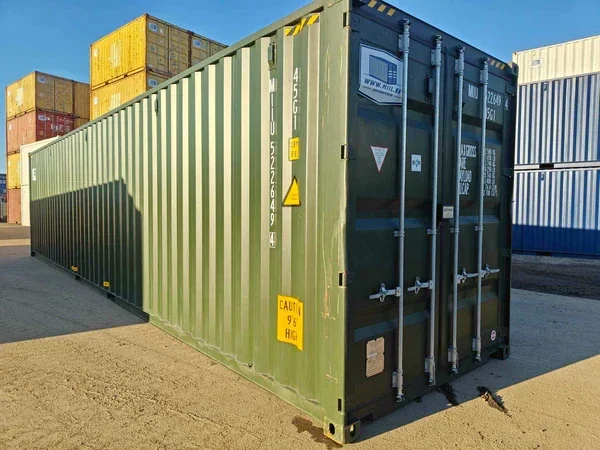 Gebrauchter grüner 40-Fuß-High-Cube-Container – Bild 2