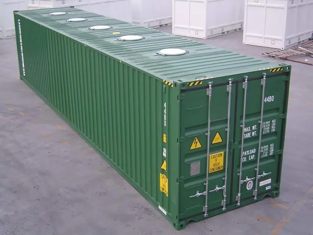 Neuer grüner Vraquier High Cube 40-Fuß-Container